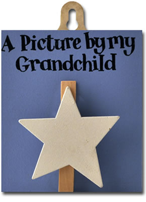 Blue peg (white star)